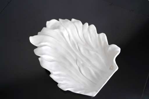 Grande centrotavola in ceramica bianca di Tommaso Barbi, Italia, anni '70