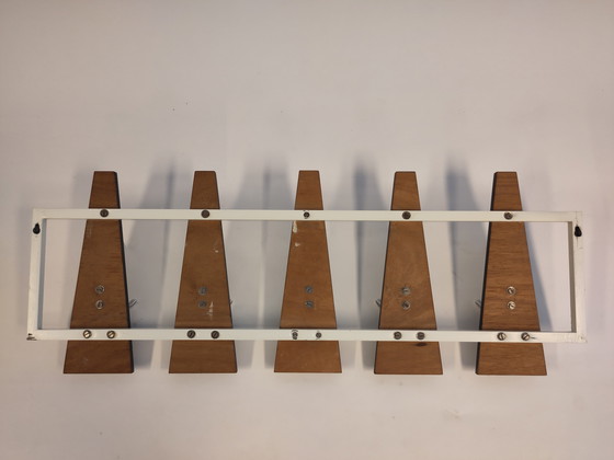 Image 1 of Vintage coat rack wood metal