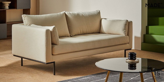 Image 1 of Canapé 2 places Harlow, marque : Made, couleur : beige avoine