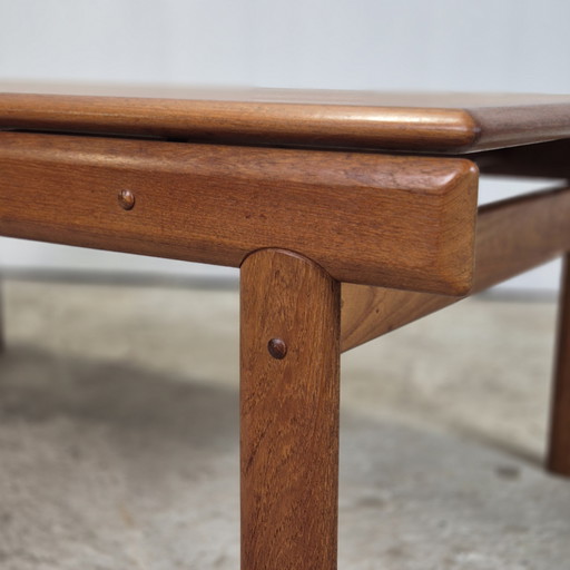 Table basse vintage danoise en teck H.W. Klein, Bramin, XXL années 60