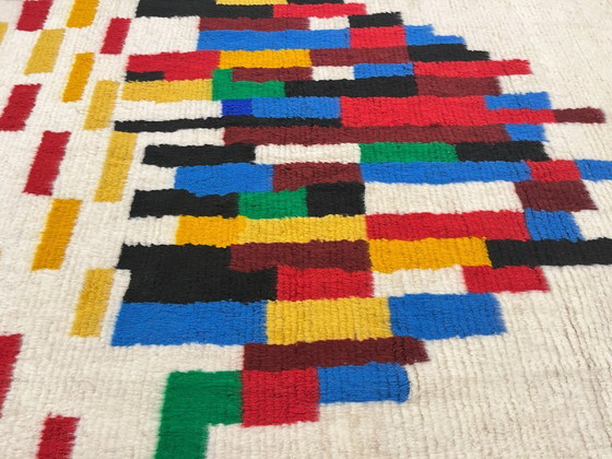 Image 1 of Alfombra marroquí colorida – Expresión cultural – 254 cm x 174 cm