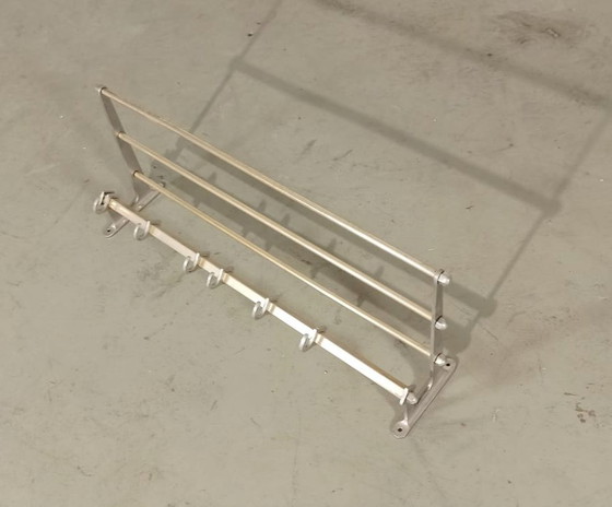 Image 1 of Vintage Art Deco Wall Mounted Coat Rack