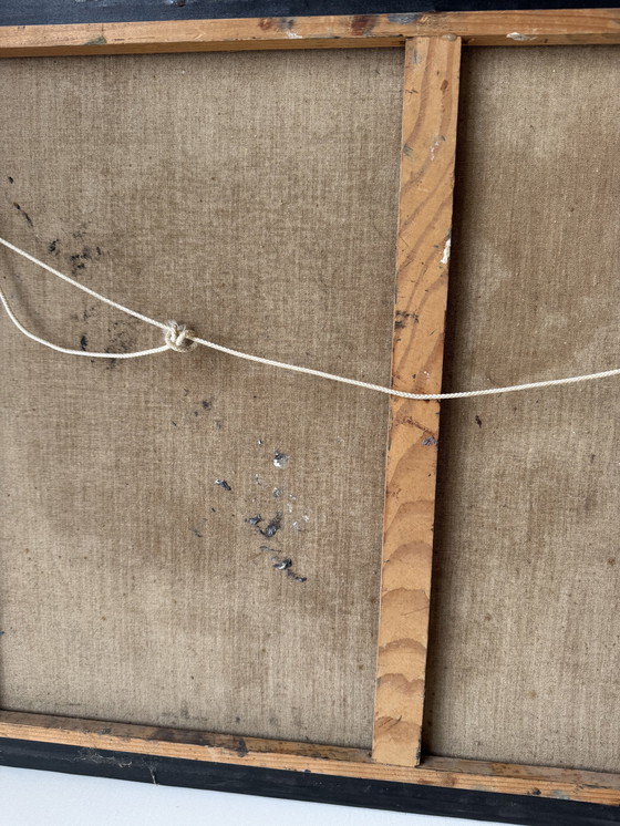 Image 1 of Tableau abstrait années 50