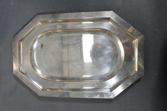 Vintage French Silver-Plated Serving Platters, Assembled Set of 3 – Crockery (photo 4 of 11)