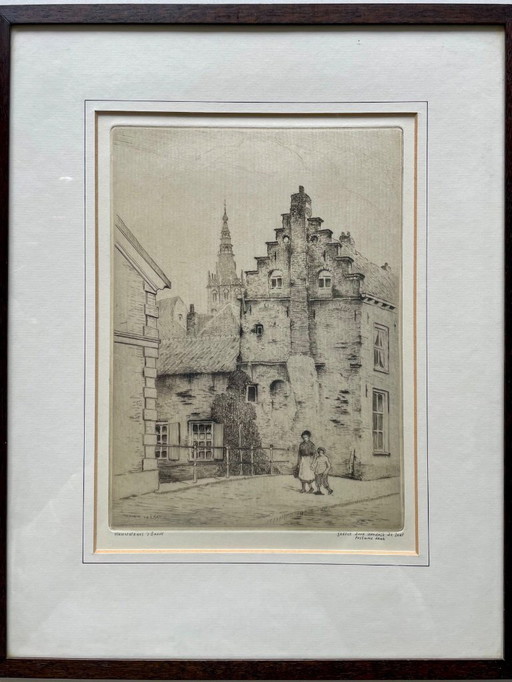 Art Etching 's-Hertogenbosch Nieuwstraat - Hendrik de Laat