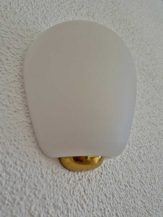 Image 1 of Vintage Mid-Century Glass Wall light Wilhelm Wagenfeld Peill & Putzler