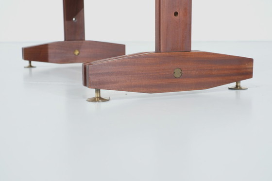 Image 1 of Italiaanse boekenplanken in teakhout - jaren 60