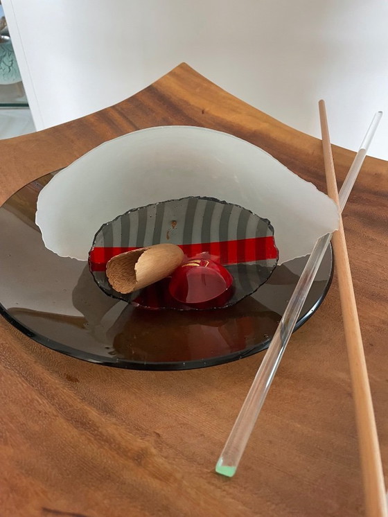 Image 1 of Objeto de vidrio único "BANTEN" de Frank van den Ham