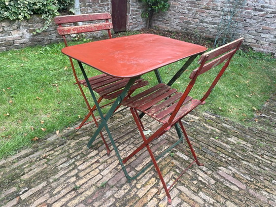 Tavolo da giardino Tavolo da bistrot Tavolo pieghevole Francese – Tavoli da giardino, Iron (photo 15 of 16)