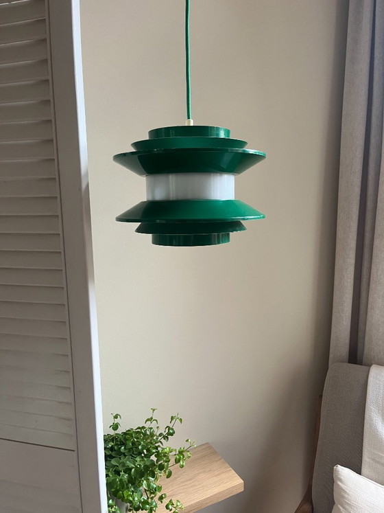 Image 1 of Suspension vintage Carl Thore Trava - Granhaga Metallindustri - Lampe design suédoise