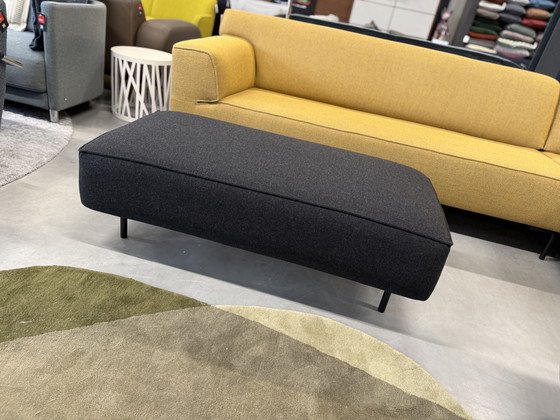 Image 1 of Gelderland 7784 Hocker Wollstoff schwarz 130x81xH42