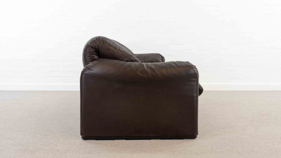 Image 1 of Cassina Maralunga 3-Sitzer-Sofa aus Leder von Vico Magistretti