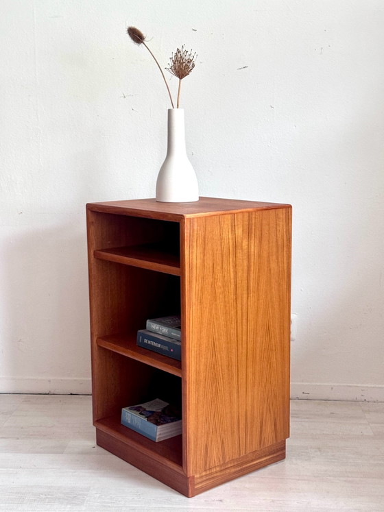 Vintage Danish teak (book)cabinet 1960s, Bookcases, Wood, Brown (photo 4 of 7)