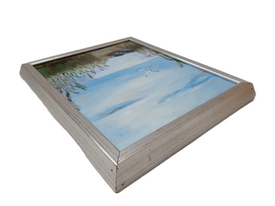 Image 1 of Dipinto ad olio d'epoca su tela