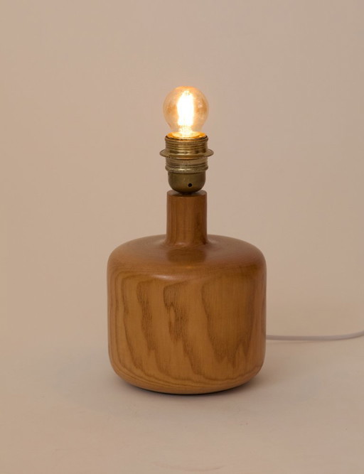 Lampe en bois massif Charlotte Perriand pour les Arcs vintage Circa 1968