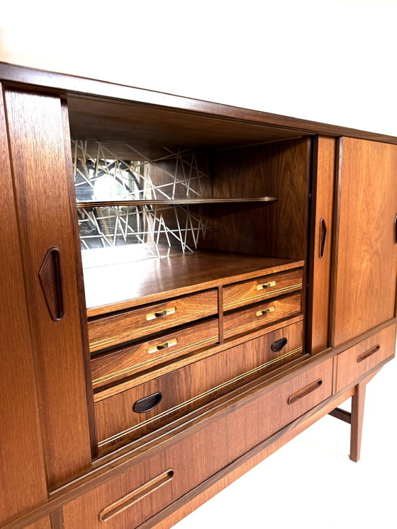 Image 1 of buffet haut/bar vintage danois en teck des années 60