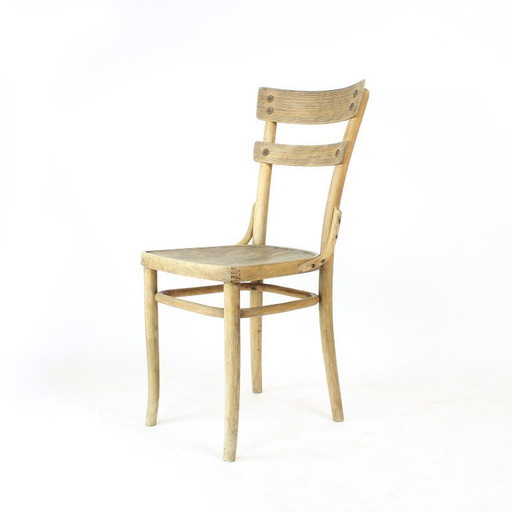 Vintage bistrostolen van gebogen hout van Thonet, jaren 1920