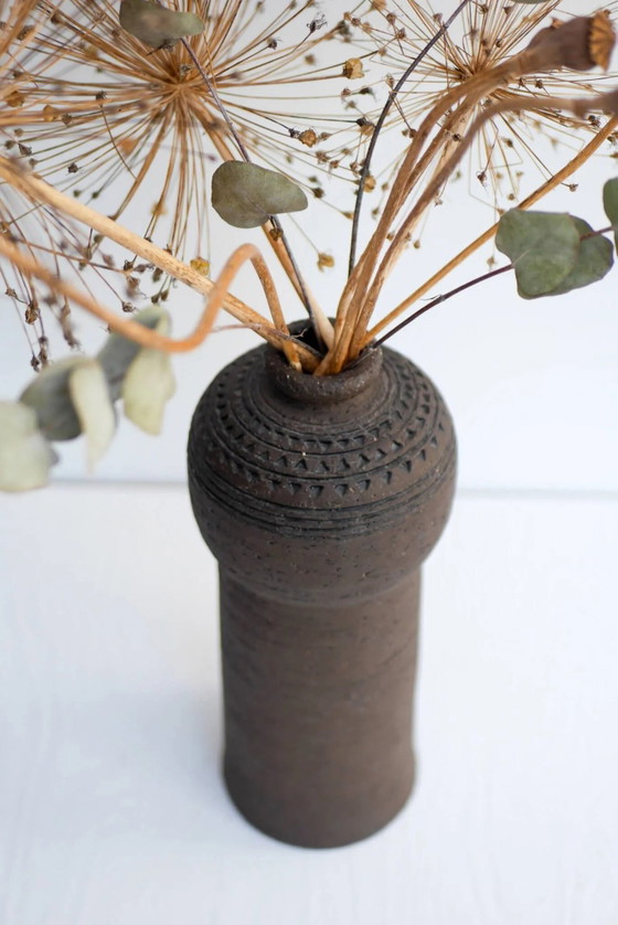 Image 1 of Modernist, earthenware ceramic vase by Inger Persson for Rörstrand, Sweden