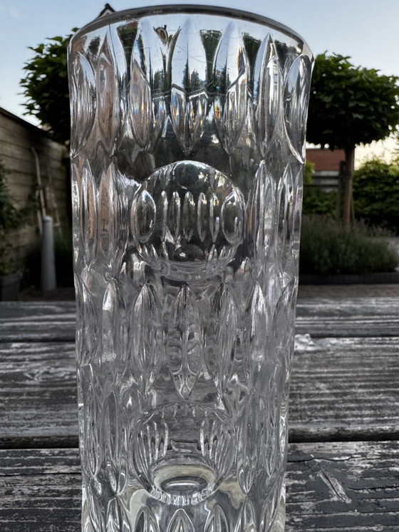 Image 1 of Mid-Century design vase with hallmarked 835 silver base (16 cm)