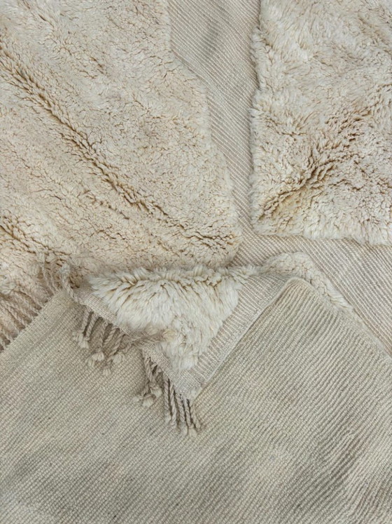 Image 1 of Luxuriöser, maßgefertigter Teppich 3 x 2 Meter, marokkanischer Berberteppich, einzigartiger weißer Teppich