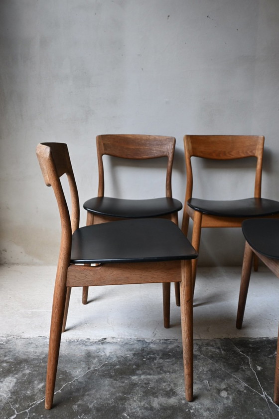 4 Sedie da pranzo Stile Danese Casala Modell Teak – Wood, Leather (photo 4 of 15)