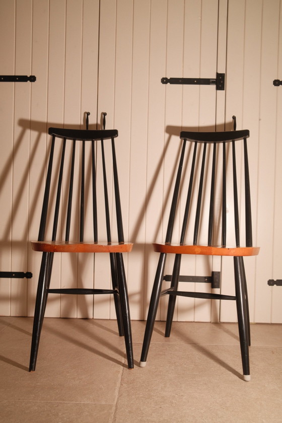 Fanett Pastoe Set van 4 – Eetkamerstoelen, Hout (photo 9 of 9)