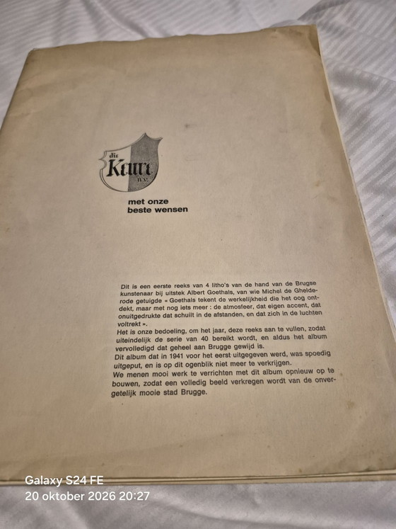 Litografías de Albert Goethals, Arte, Papel, Beige (foto 2 de 15)