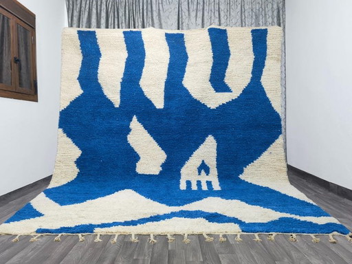 Traditioneller blauer Wollteppich 250/300 cm – vloerkleden en tapijten, Wool