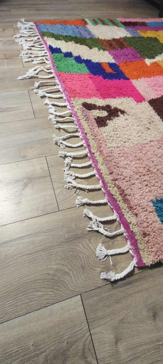 Image 1 of Tapis berbère 295 x 200 Boho tapis en laine neuve marocain