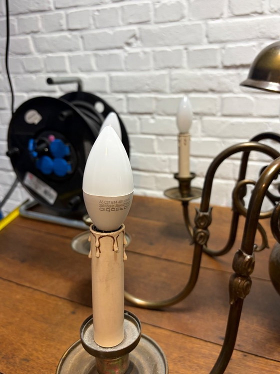 Image 1 of Lustre classique flamand/hollandais en laiton