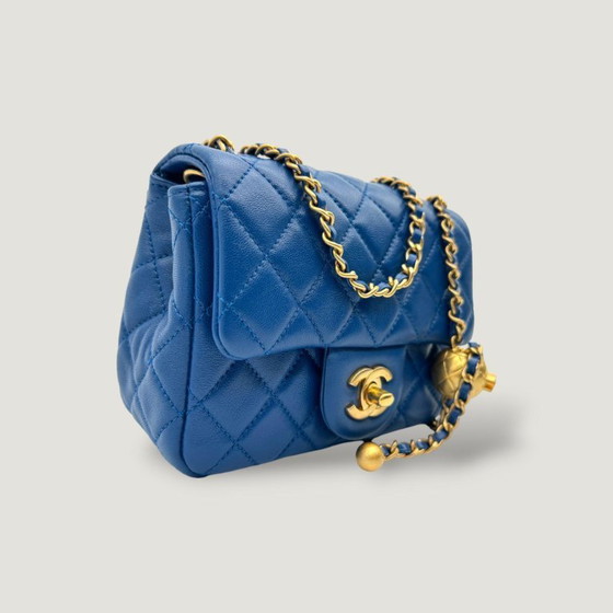 Image 1 of Chanel Square Mini Pearl Crush Bag