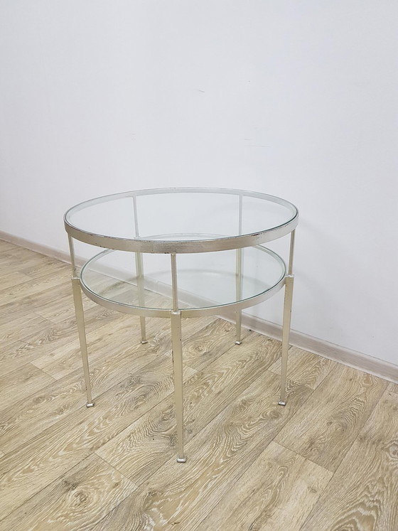 Couchtisch im Industriestil, 1970er Jahre – Kaffeetisch-Bücher, Metal, Glass (photo 7 of 11)