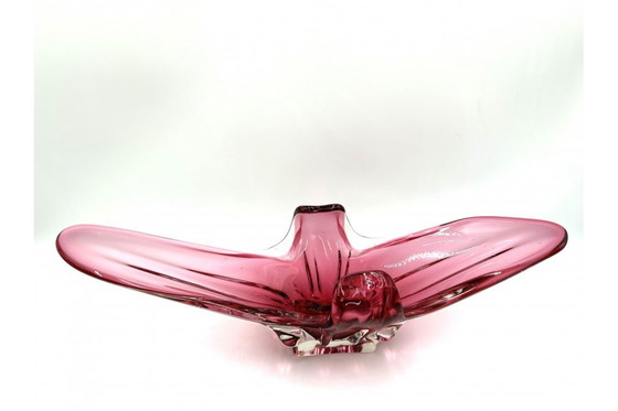 Image 1 of Rosa Glastablett, Italien, 1970er Jahre