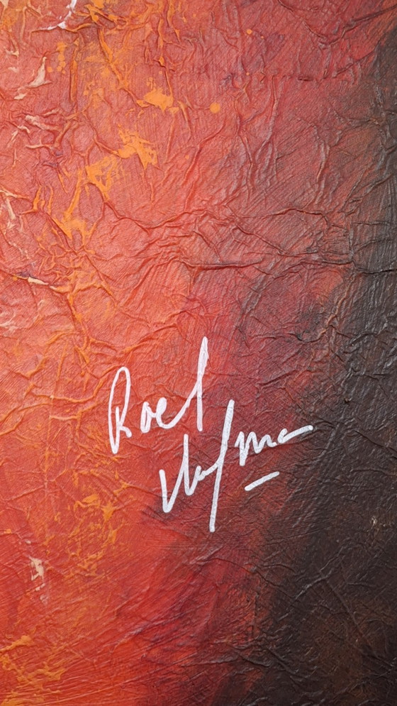 Grande e bel dipinto, firmato: Roel Hofman. – Dipinti e disegni, Altro (photo 2 of 10)