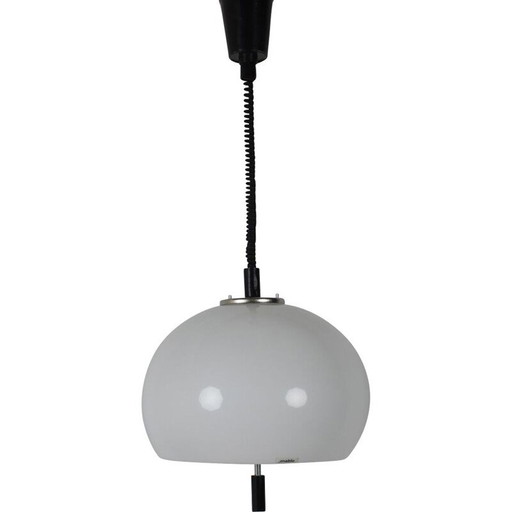 Vintage plastic hanglamp door Harvey Guzzini voor Meblo, Italië 1970