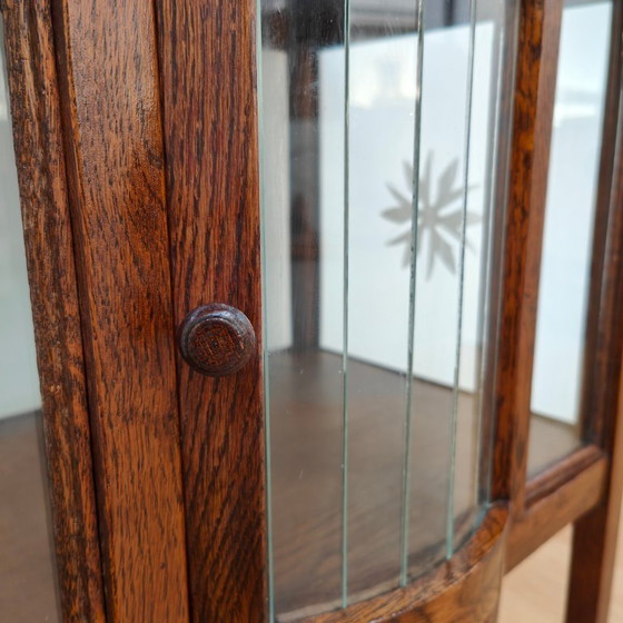 Image 1 of Meuble à thé/meuble d'appoint ancien avec plateau amovible.