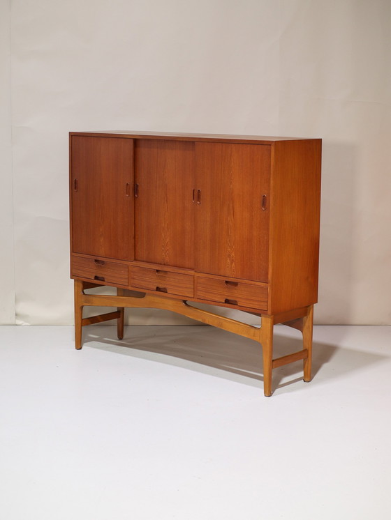 Image 1 of Highboard dresser Danish vintage teak wood