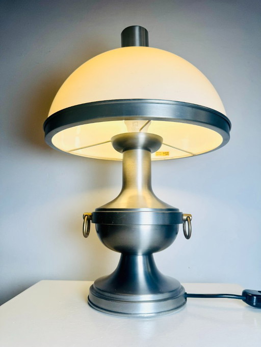 Lampe de table champignon en métal, par Dijkstra Lampen, Pays-Bas, années 1960