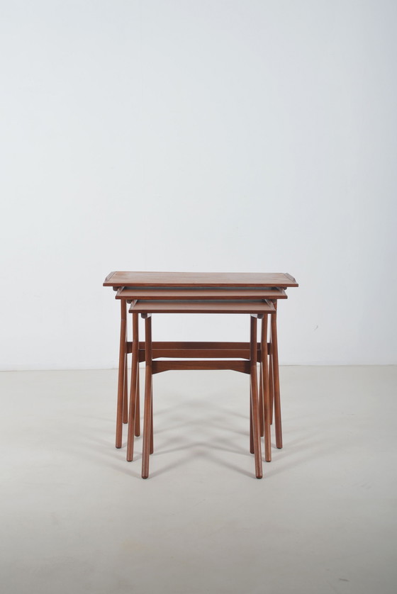 Image 1 of Danish nesting tables in teak, 1960s