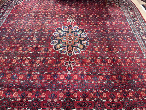 Groot vintage Perzisch Hosseinabad-tapijt – 356 × 242 cm – Vloerkleden en tapijten, Wool (photo 3 of 10)