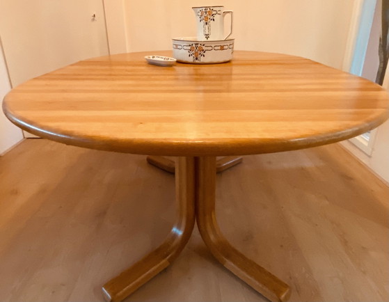 Tavolo da pranzo allungabile originale design danese vintage anni '70, Dyrlund, Tavoli da pranzo, Legno (foto 2 di 15)