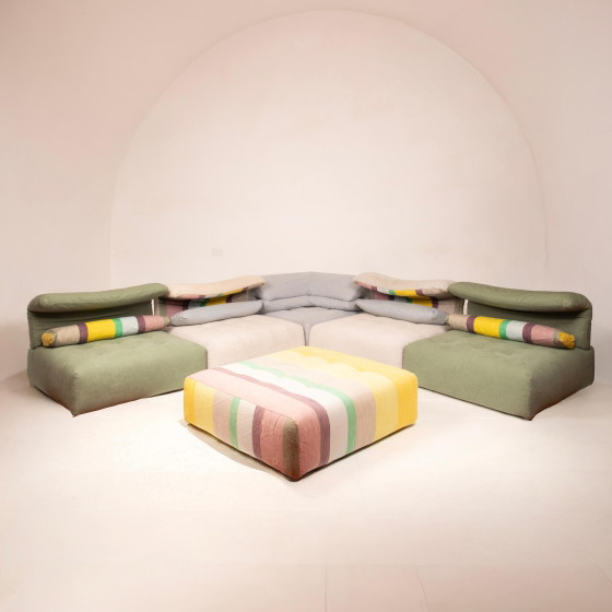 Divano Modulare Roche Bobois con Tessuto Kenzo 1990 Italia – Divani modulari, Cotton, Postmodern (photo 9 of 26)