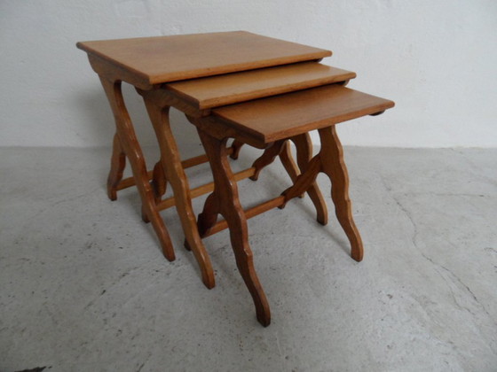 Image 1 of Vintage Eiken Mimi Set Bijzettafels