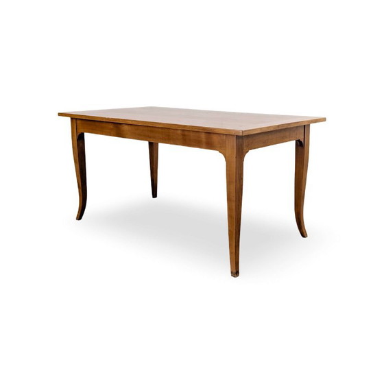Table de salle à manger vintage en chêne avec tiroir, rustique de ferme, Ligne Roset (photo 4 sur 10)