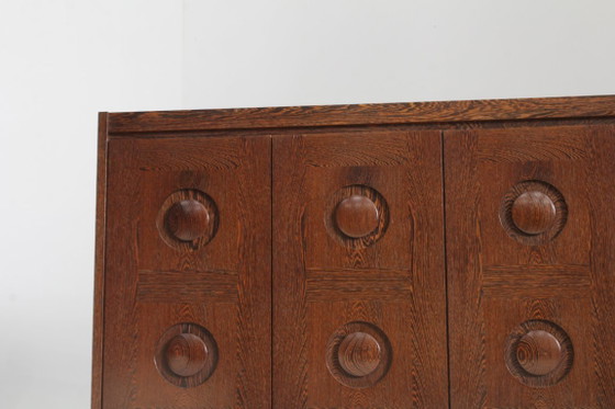 Vintage Brutalist Sideboard 1970s – Wood (photo 6 of 13)
