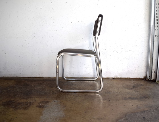 Image 1 of 2x Space Age Chrome Chairs Chrome chairs 70s vintage chair