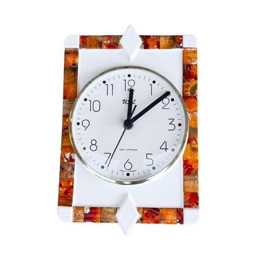 USL Radio Controlled Wall Clock | Germany | 1980s/1990s | Vintage Ceramic Frame