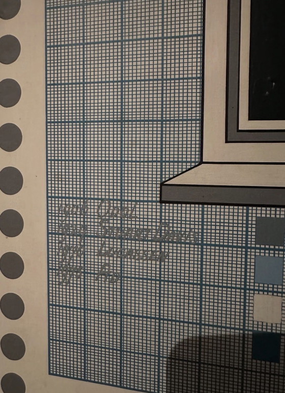 Image 1 of Ad Sinke kunstwerk artwork zeldzame vintage 1975