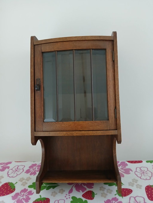 Hanging cabinet vintage display case