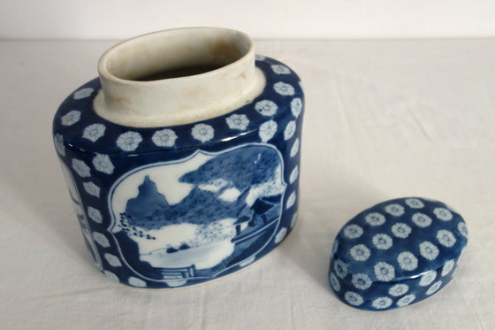 Image 1 of Gran caja de té de inspiración asiática de los años 60